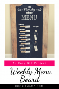 DIY Menu Board • Craving Some Creativity