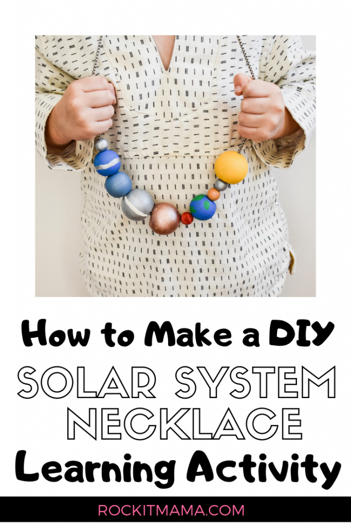 solar system necklace lesson